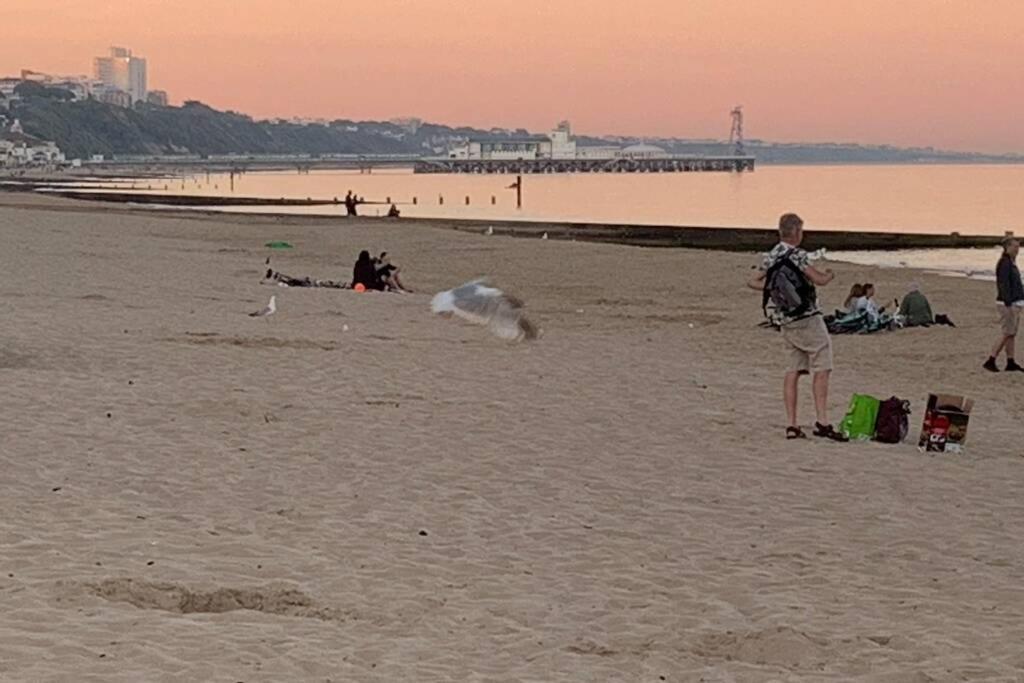 Bournemouth Nr Town Beach Train Coach Shops Lovely Entire Apartment Allows Quiet Good Dogs Zewnętrze zdjęcie